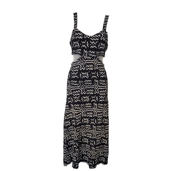 Tribal print summer dress with cut outs - Picture 2 of 11